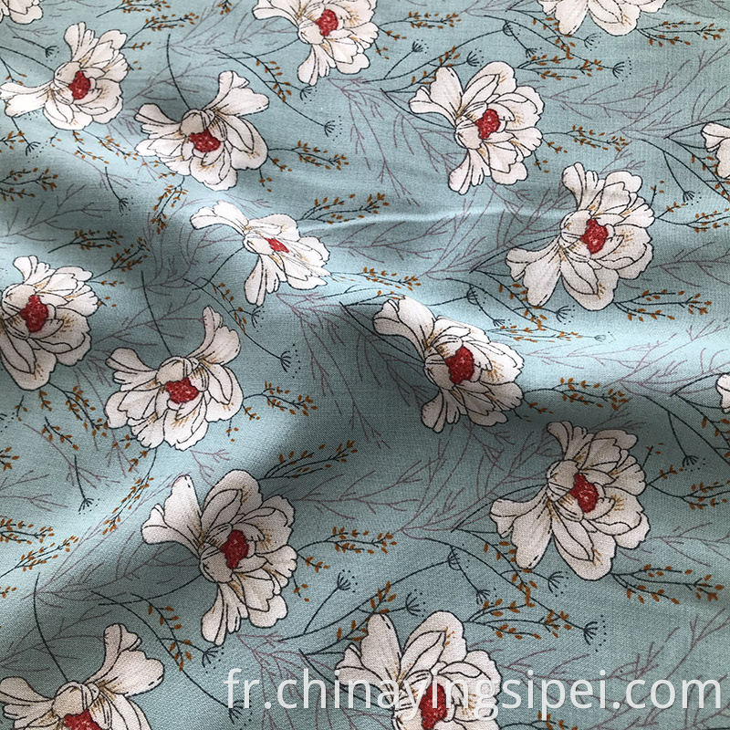 nouveau design tissu floral tissu de rayonne tissu de tissu en tissu en shaoxing pour robe